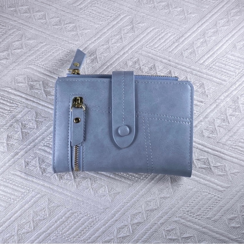 Wallet for Women,Trifold Snap Closure Wallet,Credit Card Holder Coin Purse